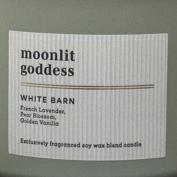 BBW Moonlit Goddess White Barn Bath & Body Works 3 Wick Candle - Picture 3 of 10